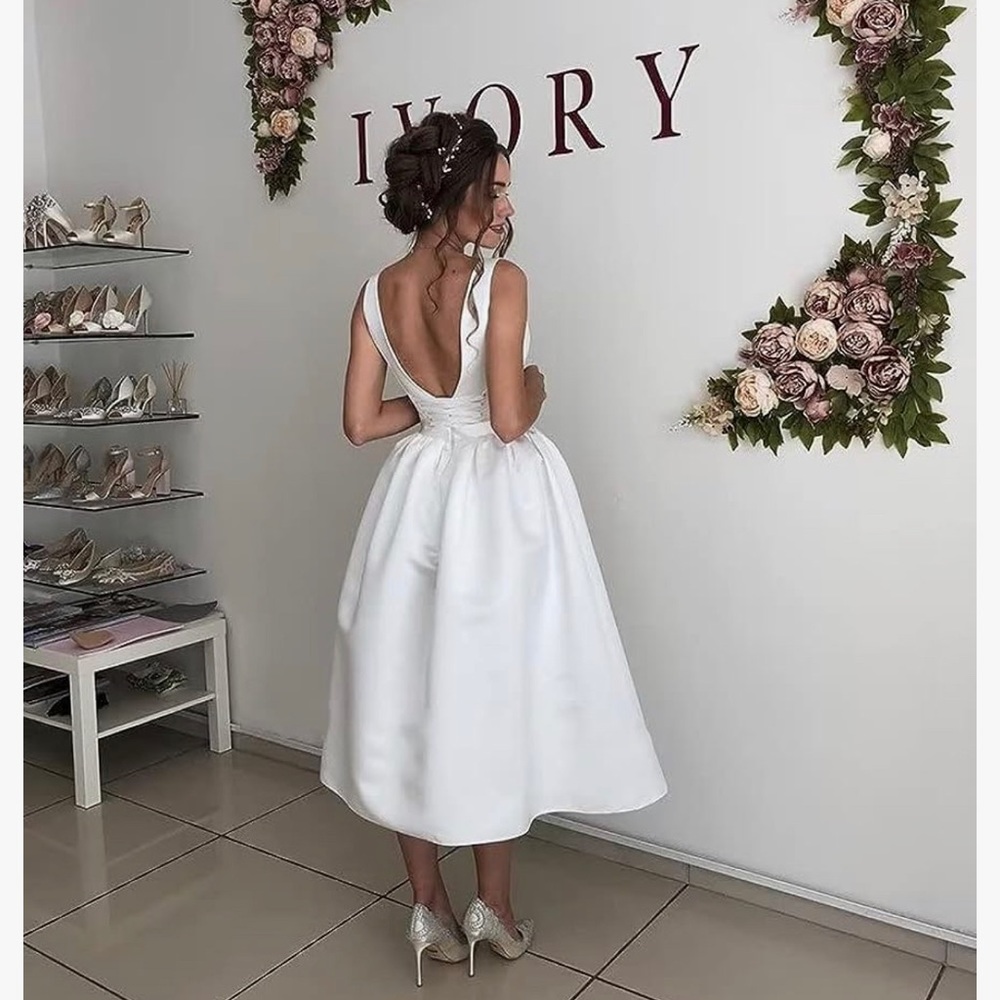 Beautiful white dress - bridal shower, wedding, bridal